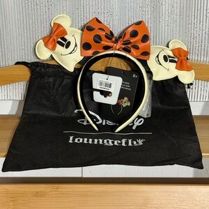 Loungefly Glow-in-the-Dark Ghost Minnie Ear Headband